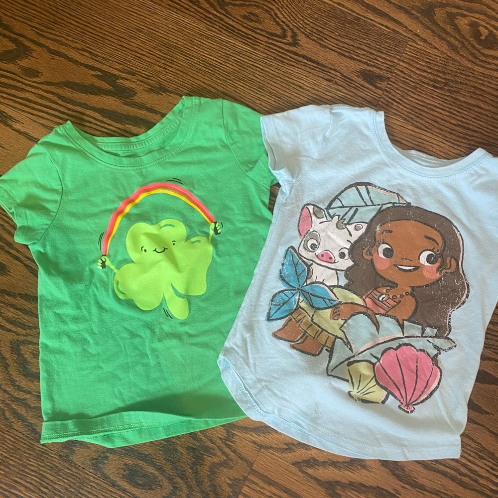 3T-4T character tshirts